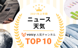 2021年上半期【ニュース・天気】Voicy人気チャンネルTOP10を発表！