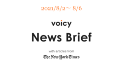市長選を英語で言うと？Voicy News Brief with articles from The New York Times 8/2-8/6 ニュースまとめ
