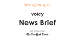 大混乱を英語で言うと？Voicy News Brief with articles from The New York Times 9/20-9/24 ニュースまとめ