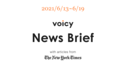 【6/13-6/19】The New York Timesのニュースまとめ 〜Voicy News Brief〜