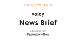 【11/21-11/27】The New York Timesのニュースまとめ 〜Voicy News Brief〜
